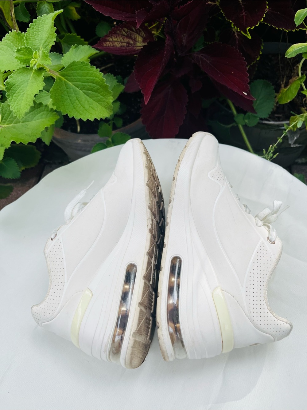 Skechers Women's Cream Lace-Up Athletic Sneakers - Picture 3 of 7